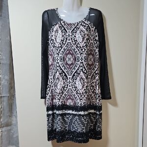 Contempo Patterned Dress